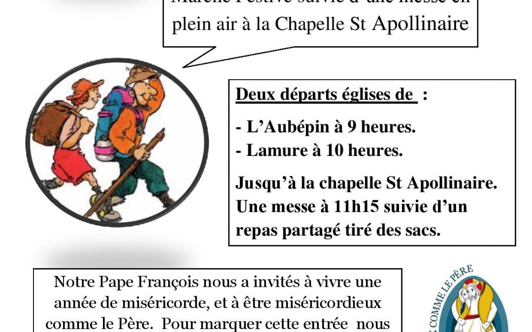 Dimanche 03 juillet 2016 entrez dans la miséricorde