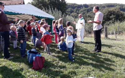 Célébration de rentrée de l’école des 4 horizons à Aveize le 7 septembre 2018