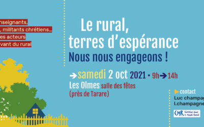 samedi 2 octobre : journée diocésaine; le rural, terres d’espérance