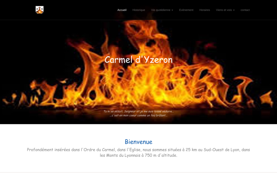 Site internet du carmel d’Yzeron